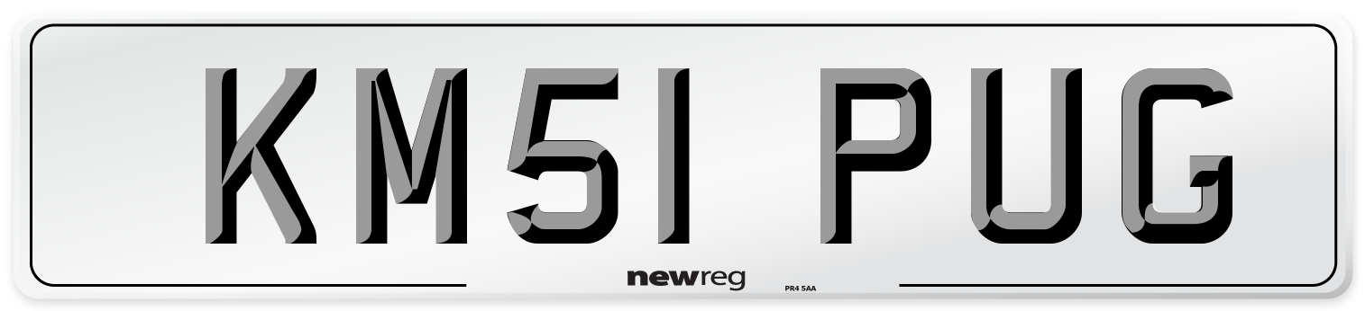 KM51 PUG Number Plate from New Reg